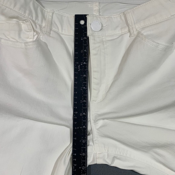 Democracy Ab Solution Women's 16 White Flare Denim Jeans Casual Pants‎ Stretch - Picture 6 of 8